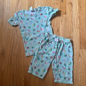 Mini Boden geeen bird pajamas